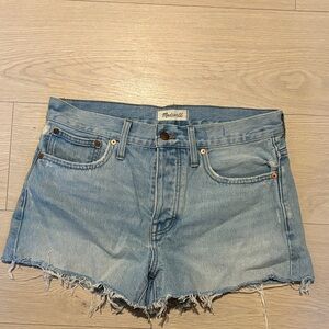 Madewell Women's Faded Blue Jean Shorts